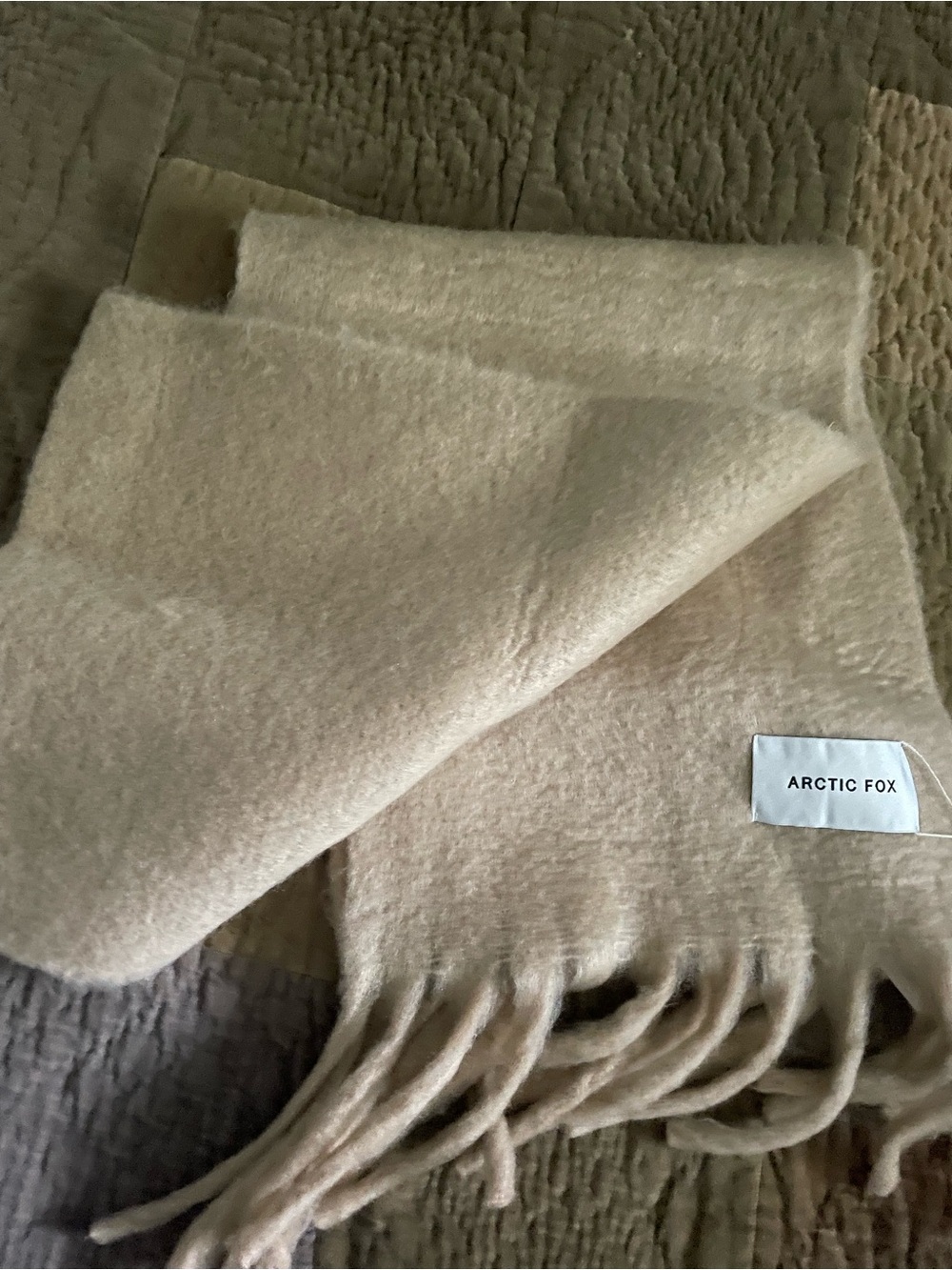 Arctic Fox The Reykjavik Oversized Scarf Beige